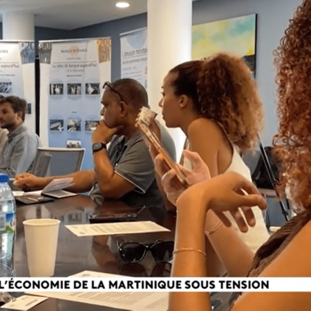 Le passage télé de la conférence sur Martinique Soir